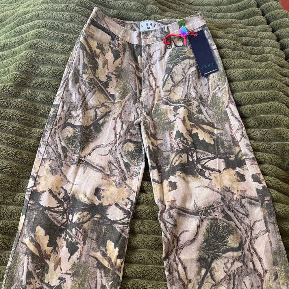 Real tree Camouflage Flare & Wide Leg Jeans